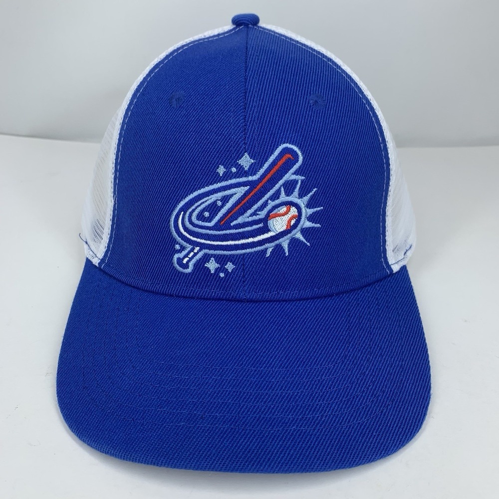 OKC Comets Stadium Hat Blue White Mesh Snapback Oklahoma City MiLB Baseball Cap